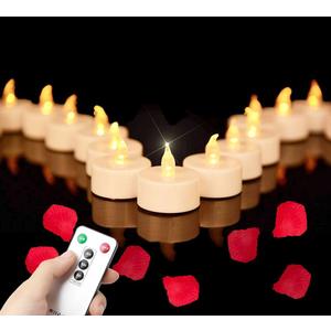 Tea Light Candles with Remote Control,Flickering Flameless LED Candle,Long Lasting 400+Hours,Battery Operated with Timer for Home Decoration Seasonal &Festival Celebration WarmYellow (12pcs) (12pack)