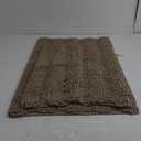 Yimobra Washable Bathroom Rugs Sets 2 Piece, Non Slip Quick Dry Absorbent Bath Mat Set, Plush Chenille Luxury Shower Rugs for Bathroom Floor Sink Tub and Shower Outside(Camel, 20" x 32"+17" x 24")