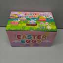 LEASEN [ 6 Surprise Golden Eggs ] 200 Pack Plastic Easter Eggs Bulks, 2.3 Inch Empty Easter Eggs, Bright Colors Plastic Eggs Fillable for Easter Hunt, Basket Stuffers Fillers, Easter Party Favor