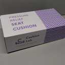 C CUSHION LAB Patented Pressure Relief Seat Cushion for Long Sitting Hours on Office/Home Chair, Car, Wheelchair - Extra-Dense Memory Foam for Hip, Tailbone, Coccyx, Sciatica - Light Grey