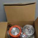 Stainless Steel Milk Frother for Coffee, 3-in-1 Electric Milk Warmer & Foam Maker, 12oz Hot Cold Frothing, Thick Foam for Macchiatos, Cappuccinos (Orange)