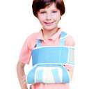iiHome Medical Arm Sling, Arm Immobilizer Sling, Maximum Comfort, Best Fully Adjustable Rotator Cuff and Elbow Support for Broken&Fractured Arm, Includes Immobilizer Band for Quick Recovery (Child)