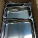 Chafing Dish Buffet Set 4 Pack, 9.5 QT Stainless Steel Chafing Dishes for Buffet Elegant Gold and Silver Colors Catering Chafer Warmer Set with Full,Half,1/3 Food Pan, for Parties Wedding