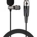 Lavalier Microphone Lapel Microphone Compatible with AKG Samson Wireless Transmitter - Unidirectional Condenser Mic - Mini XLR TA3F Plug