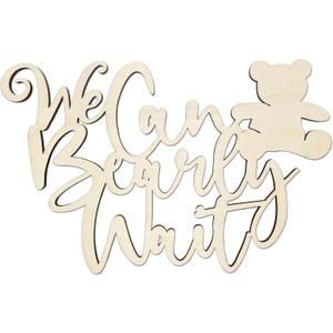 We Can Bearly Wait' Baby Shower Decorations Teddy Bear Themed Shower Set for Backdrop for Special Celebrations They Are Perfect for Baby's First Bath