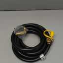 Improved Propane Quick Connect Hose for RV to Grill, 12FT RV Propane Hose with Blackstone Propane Elbow Adapter, Fit for Blackstone 22 Inch Griddle & 17" Grill