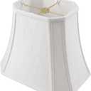 Royal Designs Rectangle Cut Corner Lamp Shade - White - (7 x 10) x (12.25 x 18) x 13.25 2 Packs