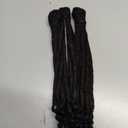 10 inch 30 Strands Loc Extensions Human Hair Curly Ends,0.4cm Width 100% Human Hair Dreadlock Extensions for Men/Women, Can be Dyed Soft Dreads Extensions