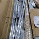 VEVOR Metal Chicken Coop, 6.56x6.56x6.56ft Walk in Chicken Runs with Cover, Spire Roof Hen House Enclosure with Security Lock, Outdoor Duck Rabbit Cage Poultry Pens for Backyard, Farm, Yard