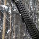 25 Panels Decorative Garden Fence, 50ft X 32in Rustproof Metal Animal Barrier Fence, No Dig Fence Garden Fence, Arched Flower Bed Edging Ornamental Wire Border Fencing for Outdoor Yard, Patio Decor (Black)