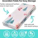 JumpOff Jo Foldable Foam Play Mat – Large Waterproof Baby & Toddler Activity Floor Mat, Double-Sided 70 x 59 Inch Play Surface