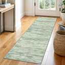 SIILOOM 2x6 Modern Abstract Runner Rug for Hallways, Lime Green Super Soft Hallway Decor Kitchen Rugs with Non-Slip, Non-Shedding Washable Rug for Entryway Bedroom Indoor