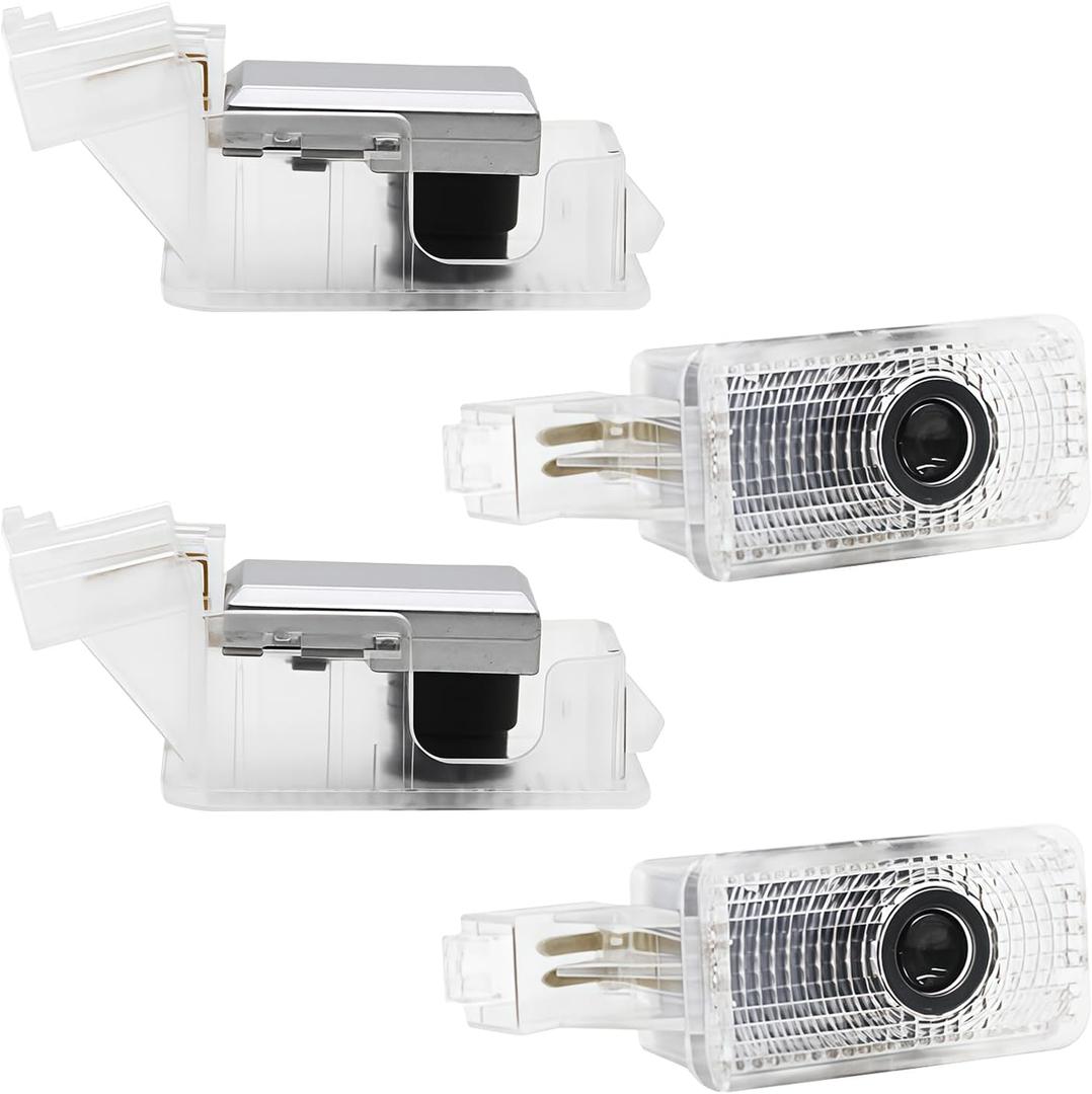 4 Pack Car Led Door Light Logo Projector Compatible with RLX/MDX/ZDX/TLX/TL/RDX Series, HD Welcome Lights Never Fade Door Light LED Puddle Light (White)