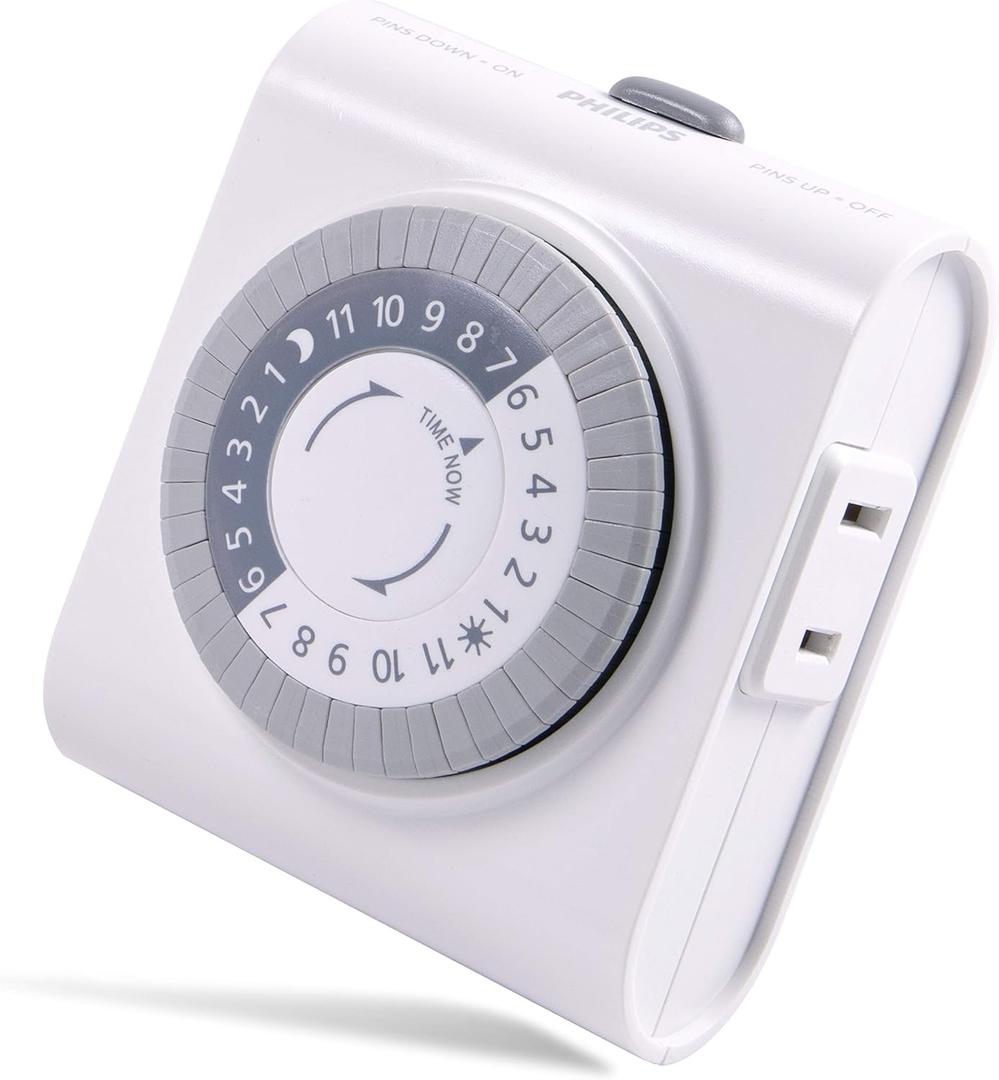 PHILIPS SPC1237AT/27 Plug-in Timer, White