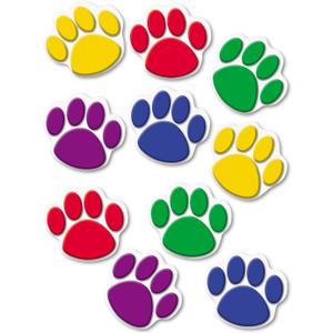 Teacher Created Resources Colorful Paw Prints Accents (TCR4114)