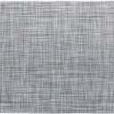 Restaurantware Carmel Mesh 16 x 12 Inch Table Placemats Set Of 6 Woven Washable Placemats - Heat Tolerant No Stain Tangerine Vinyl Kitchen Placemats Waterproof Easy To Clean Blue