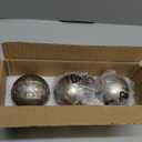 Creative Scents Dublin Silver 3 Decorative Balls - Set of 3 Decorative Balls for Bowls and Vases, Decorative Orbs, Premium Home Decor Vase Filler, Spheres for Coffee Table Decor, Dining, Living Room