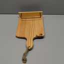 For Cookbook Stand for Kitchen Counter Adjustable iPad Tablet Recipe Holder Rustic Wood Cutting Board Style in Brown