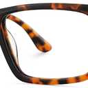 Zeelool Glasses Frames for Men Rectangle Blue Light Glasses Fashion Designer Fake Eyeglasses Anti Eyestrain Emerson