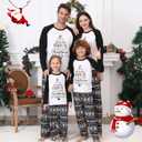 ANGELGGH Family Pajamas Matching Sets, Cute Christmas Printed 2 Piece Sleepwear, Holiday PJs Jammies for Couples/Women/Men (Large, Stripe Light String)