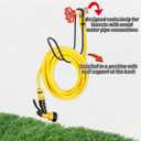 Garden Hose Holder Water Hose Hanger Wall Mounted,304Stainless Steel Solid Hose Hook Holds Up to 50Ft Garden Hose, Expandable Hose, Water Hose(Matt Black 2pcs)