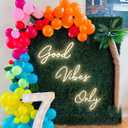 Super Large Good Vibes Only Neon Signs, Dimmable Good Vibes Only Neon Light Signs with ON/OFF Switch, LED Light Up Signs for Home Gym Decor Hair Background Bar Rooms Engagement Birthday Party, Warm White, 57 inches by 14 inches