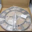 24 Inch Large Wall Clocks for Living Room Decor, Big Roman Numerals Vintage Gold Modern Decorative Metal Oversized Wall Clocks for Bedroom, Kitchen, Office,Housewarming Gift (Slate Gray)