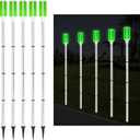 5 Pack Solar Driveway Markers, 37'' Solar Powered Driveway Warning Lights, Driveway Markers Lights with Detachable Poles Stakes, Reflective Driveway Markers for Snow Road Night Drive