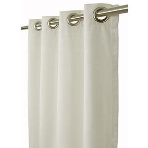 Outdoor/Indoor Sunbrella Curtain 108 inch x 50 inch with 8 Stainless Steel Grommets Canvas Canvas Off White