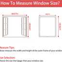 Black Magnetic Window Screen Adjustable Window Net 44x 48 Fiberglass Window Screen Mesh for House Windows with Magnets