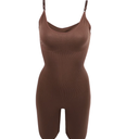 Unique Bargains Women Shapewear Tummy Control Full Bust Body Shaper Briefs Bodysuit Butt Lifter Thigh Slimmer S Brown 