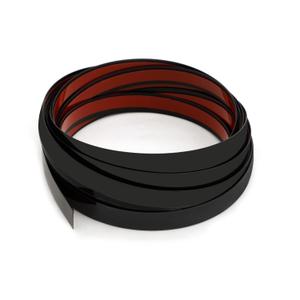 Black Mirror Border Peel and Stick Molding Trim Flexible Self Adhesive Wall Trim Decorative Mirror Trim for Border, TV, Wall, Mirror, Door, Backsplash, Wardrobe, Gap Sealing (1/2 IN X 16.4 FT, Black)