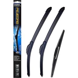 OEM Wiper Blades, Replacement Wiper Blades for GMC Envoy 2004-2009, GMC Yukon 2007-2014, (22 & 22 Front Wipers + 12 Rear Wiper Blades)