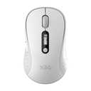 XBG B15pro Wireless Bluetooth Mouse, Bluetooth 5.0/4.0 & 2.4G Tri-Mode, Type-C Rechargeable with LED Screen Display, Ergonomic Silent Click for Laptop/PC/Tablet, Multi-Device & Office Use-White
