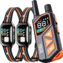 2-in-1 Dog Shock Collar with Remote & Bark Collar - Smart Anti Barking Dog Electric Training Collar with 5 Adjustable Sensitivity & 3300FT for All Breeds IPX7 Waterproof E-Collar for 2 Dogs