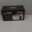 Mueller UltraToast Full Stainless Steel Toaster 4 Slice, Long Extra-Wide Slots for Bagels and Waffles, 6 Browning Levels, LED Display, Cancel/Defrost/Reheat Functions & Removable Tray, Kitchen Gadgets