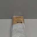 INFEI Plain Striped Cotton Linen Blended Dinner Cloth Napkins - Set of 12 (40 x 30 cm) - for Events & Home Use (Ocean)