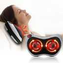 Shiatsu Neck Massage Pillow,Neck and Back Massager with Heat,Massage Pillow for Back, Shoulder, Leg, Foot, Gift for Men Women Mom Dad, Stress Relax at Home Office and Car