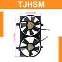 Radiator Cooling Fan Plastic Black Replacement for Sentra 2000-2006 Replacement for NI3115123