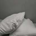 EDOW Throw Pillow Inserts, Set of 2 Lightweight Down Alternative Polyester Pillow, Couch Cushion, Sham Stuffer, Machine Washable. (White, 18x18)