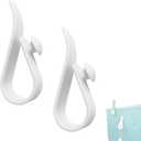 2 x Hooks Accessories for Bogg Bags, Insert Charm Cup Holder Connector Key Holder Hat Hanger, 2pcs White