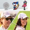 Premium Golf Gift Set: Embroidered Jacquard Checked Pattern Pink Golf Towel, 3 Golf Balls, and 2 Golf Ball Markers with Hat Clip, Ultimate Christmas Golf Gift for Men Women (Flamingo Box)