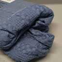 PHF 100% Cotton Waffle Weave Blanket King Size, Soft Lightweight Breathable Cozy Summer Blankets for Bed, Luxury Aesthetic Woven Bedding for Home Decor, 108"x90", Captain's Blue