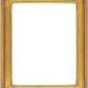 Creative Mark Museum Collection Nouveau Frames, Gold 11x14 - Hand-Finished Hand-Leafed Real Wood, One Piece Frame, Closed Corner, Open Back, Without Mat & Glass, Gallery Wall or Prints