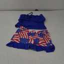 Qaoerde Girls Swimsuit Tropical Print Bikini Set with Ruffle Hem Two Piece Criss Cross Bathing Suits for Girls 15-16 Years