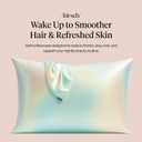 Kitsch Satin Pillowcase with Zipper for Hair & Skin - Softer Than Silk Pillow Cases, Smooth Cooling Satin Pillow Case, Wrinkle-Free, Machine Washable - Pillow Cases Standard Size (19x26) - Aura