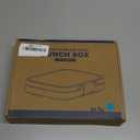 HOMEKOL Stainless Steel Bento Lunch Box Kids, 3 Compartments Metal Bento Box Container for Kids Adults, Leak-Proof Lunch Box for Office, Dishwasher Safe, BPA-Free, Blue