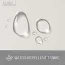 Elrene Home Fashions Matine Weatherproof Tab-Top Indoor/Outdoor Solid Color Curtain Panel for Porch, Pergola, Patio, Deck, 52W x 95L, Ivory