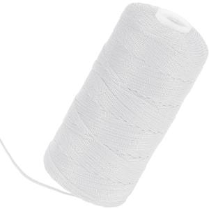 White Mason Line String 600 Feet #18 Braided Nylon Twine String for Masonry Jobs,General Construction Layout,Gardening and DIY Projects,Masonry Tools Construction String for A String line Level