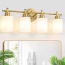 23'' 4-Light Bathroom Vanity Light, Brushed Gold Vanity Light Fixture, 4-Light-23 in